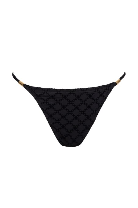 EXCLUSIVE CHAIN FLOCK PRINT SWIMWEAR BIKINI SLIP-23802370-110