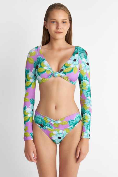 FLORAL PRINTED BIKINI SLIP WITH FRONT TWIST DETAIL-23802500-800