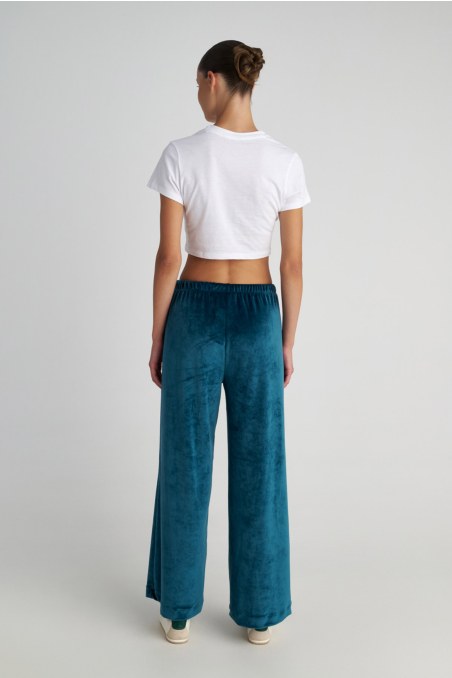 SHORT SLEEVE COTTON CROPPED T-SHIRT-23812111-100