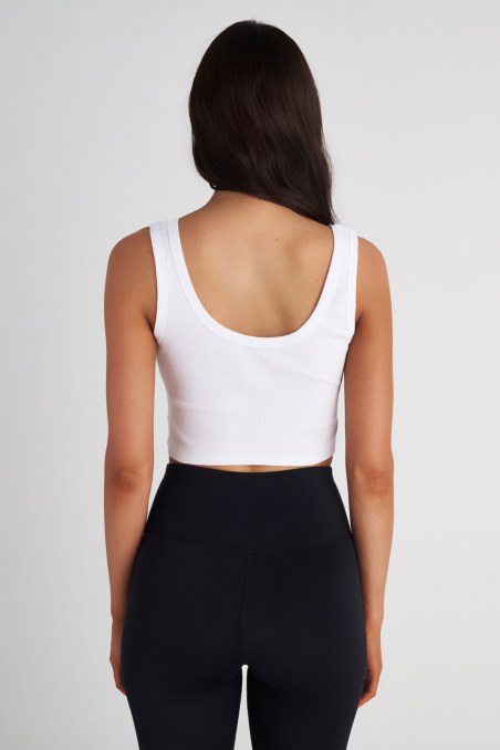 ELASTIC RIBBED CROP TOP WITH STRAPS-23812112-100