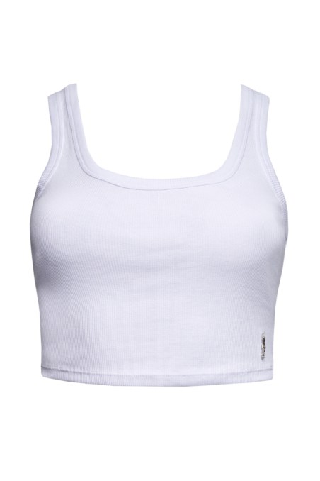 ELASTIC RIBBED CROP TOP WITH STRAPS-23812112-100