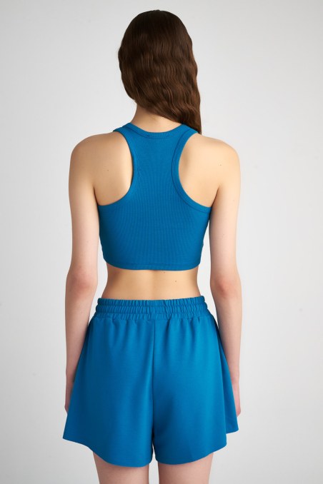 CROPPED RIB HALTER COTTON TOP-23812140-413