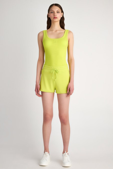 ELASTIC COTTON RIBBED TANK TOP WITH LOGO DESIGN-23812142-500