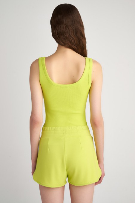 ELASTIC COTTON RIBBED TANK TOP WITH LOGO DESIGN-23812142-500