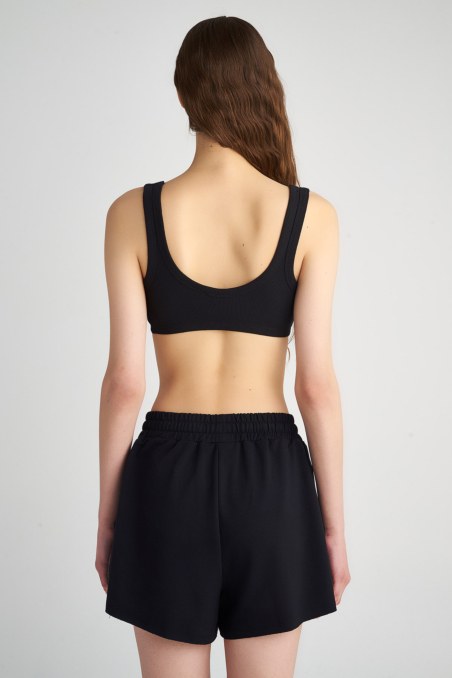 COTTON CROPPED RIB BRALETTE-23818141-110