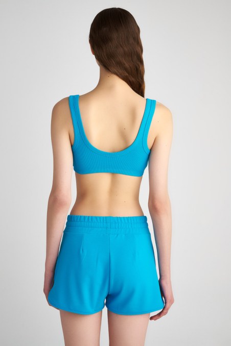 COTTON CROPPED RIB BRALETTE-23818141-409