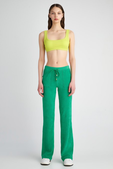 COTTON CROPPED RIB BRALETTE-23818141-500