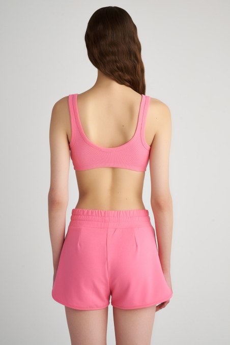 COTTON CROPPED RIB BRALETTE-23818141-714