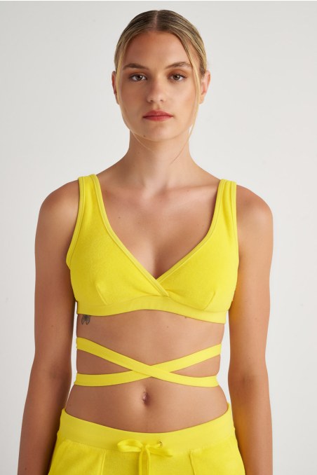 CROPPED TERRY BRALETTE-23818162-604