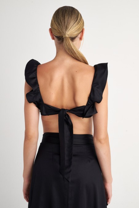 COTTON RUFFLED CROP TOP-23818180-110