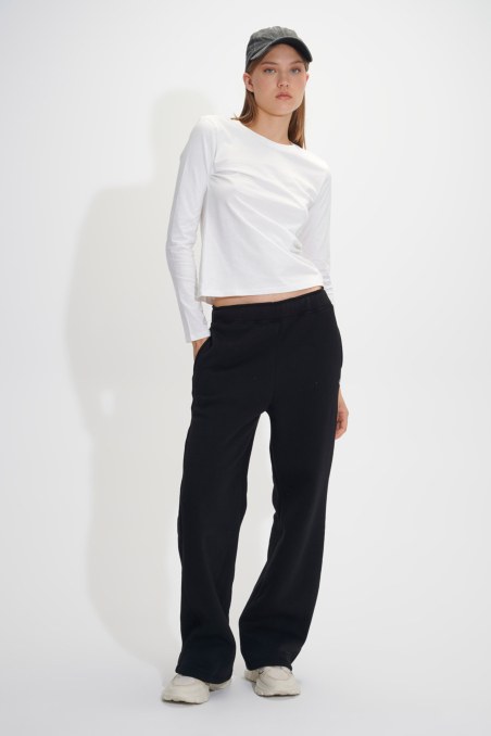 LONG SLEEVED BASIC COTTON TOP-23832032-102