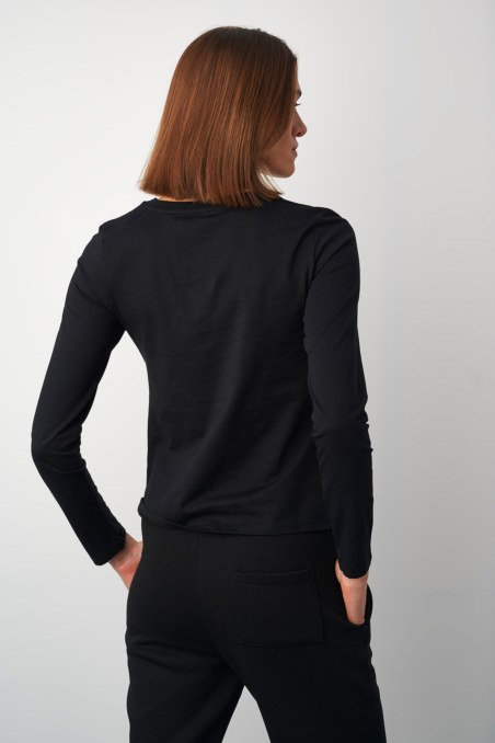 LONG SLEEVED BASIC COTTON TOP-23832032-110