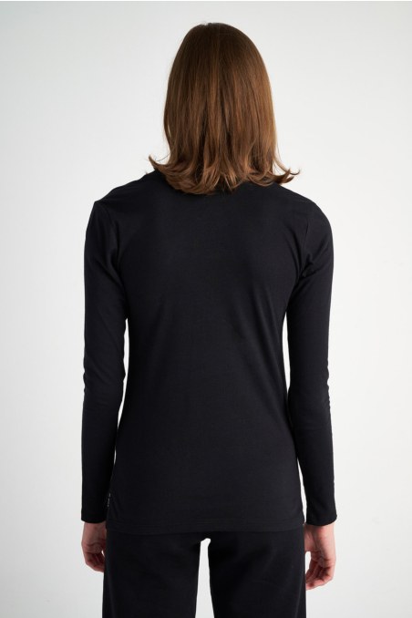 COTTON BASIC TOP IN 'V' NECKLINE-23832033-110