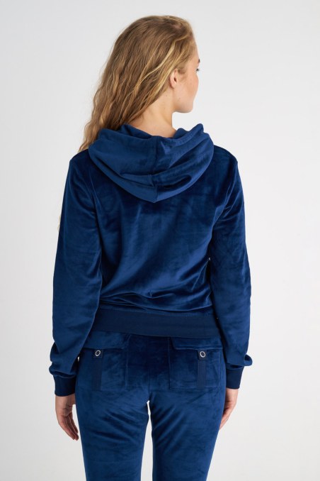 BASIC SUPER SOFT VELOUR HOODED JACKET-23833030-425
