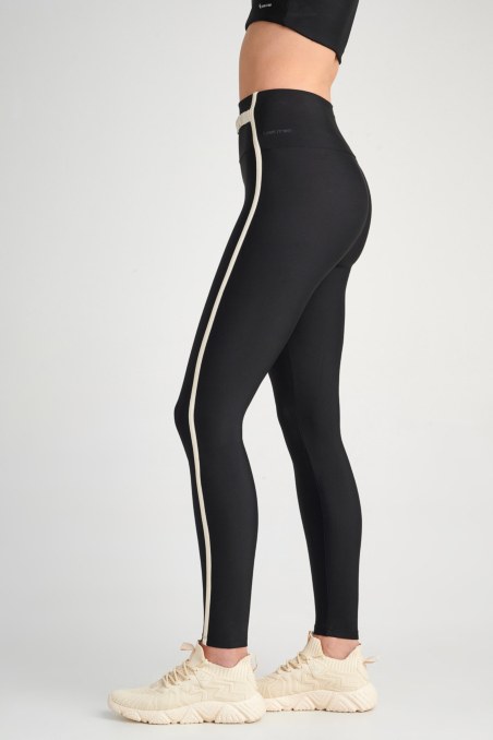 HIGH WAIST STRIPED SPORTS LEGGINGS-23845024-110