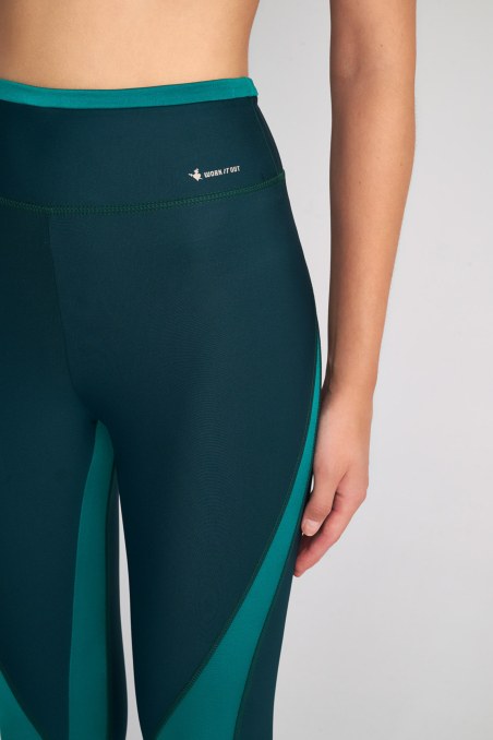 TWO-TONE STYLED SPORTS LEGGINGS-23865035-964