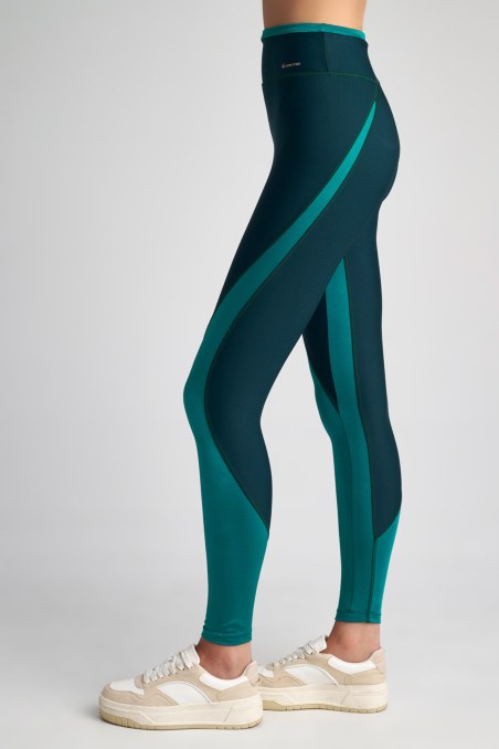 TWO-TONE STYLED SPORTS LEGGINGS-23865035-964
