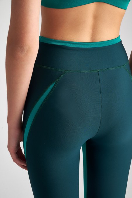 TWO-TONE STYLED SPORTS LEGGINGS-23865035-964