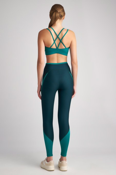 TWO-TONE STYLED SPORTS LEGGINGS-23865035-964