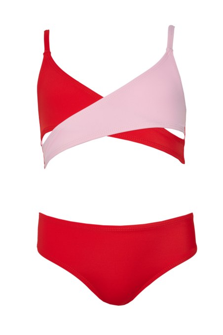 TWO-TONE STYLED BIKINI SET FOR GIRLS-24616030-631