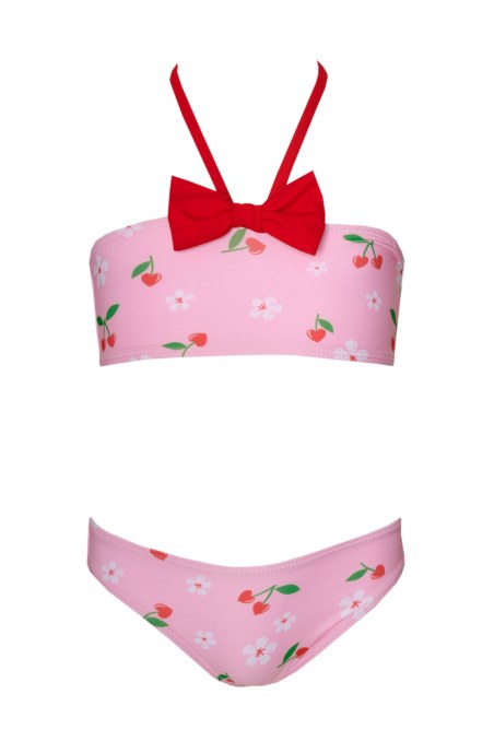PRINTED BIKINI SET FOR GIRLS WITH BOW-24616060-712