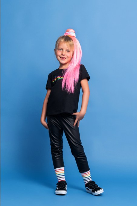 FAUX LEATHER LEGGINGS FOR GIRLS-24631050-110