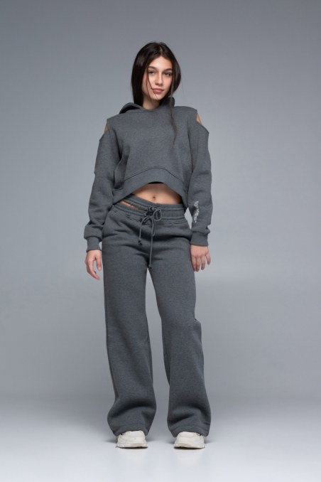 FLARED COTTON PANTS FOR TEENS WITH CUT-OUT SIDE-24631077-212