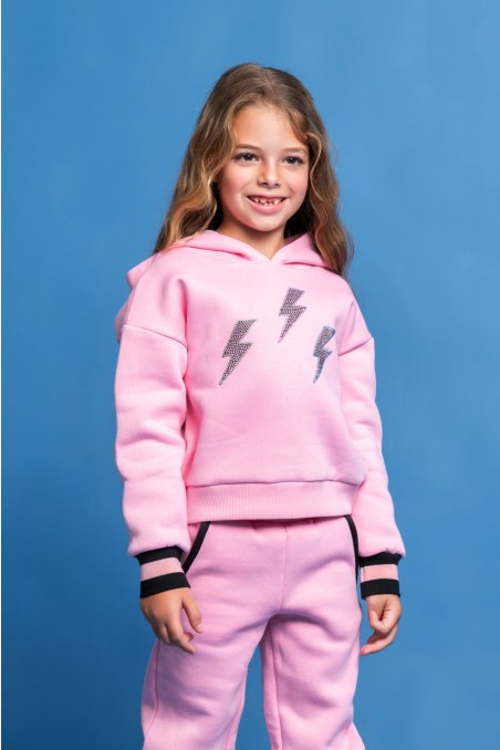 HOODED COTTON SWEATSHIRT FOR GIRLS-24632051-710