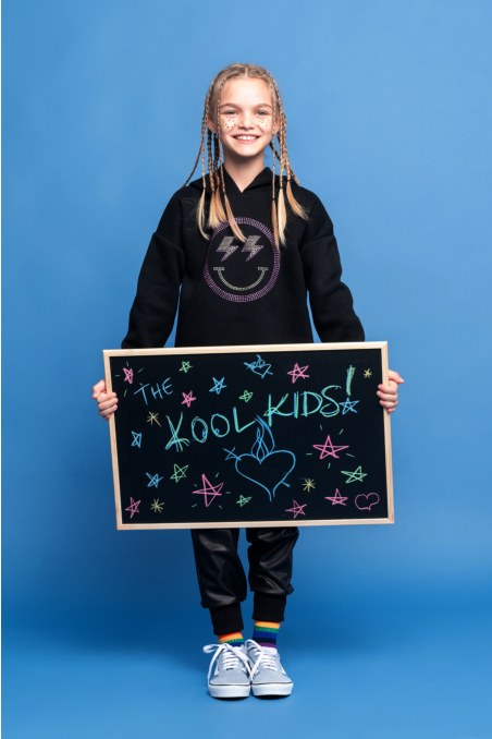 HOODED COTTON SWEATSHIRT FOR GIRLS-24632052-110