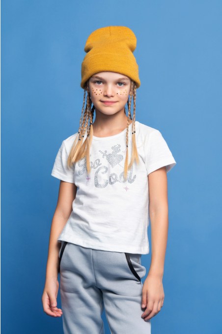 EMBELLISHED COTTON T-SHIRT FOR GIRLS-24632091-102