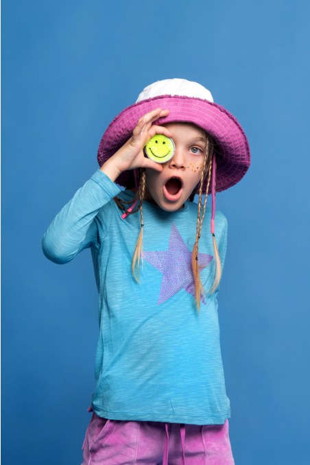 EMBELLISHED LONG SLEEVED COTTON TOP FOR GIRLS-24632093-423