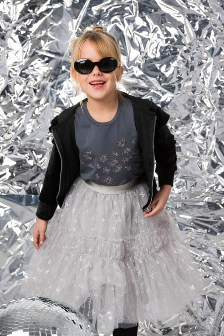 EMBELLISHED LONG SLEEVED COTTON TOP FOR GIRLS-24632125-526