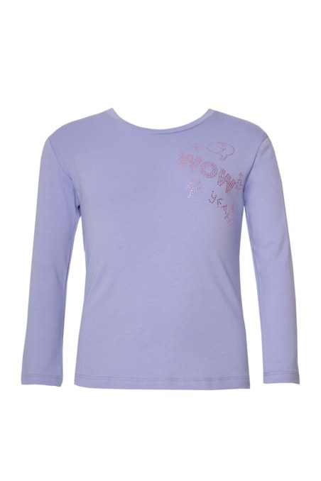 EMBELLISHED LONG SLEEVED COTTON TOP FOR GIRLS-24632126-800