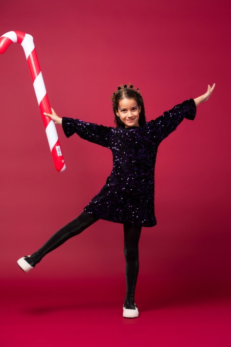 SEQUIN SUPER SOFT VELOUR DRESS FOR GIRLS-24634026-824