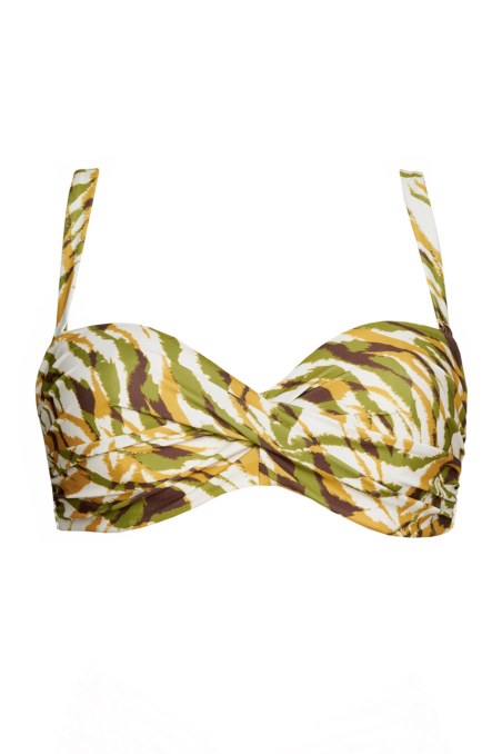 PRINTED TWIST SWIMWEAR BIKINI TOP IN CUP D-24801161D-521