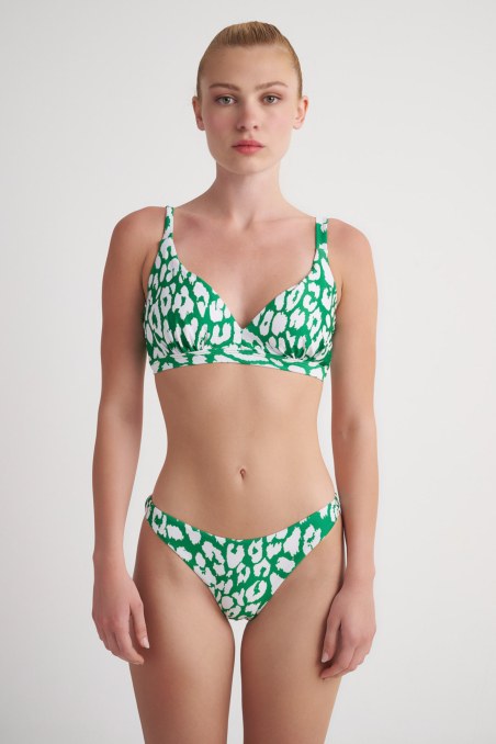 PRINTED SWIMWEAR TRIANGLE BIKINI TOP IN CUP D-24801211D-511