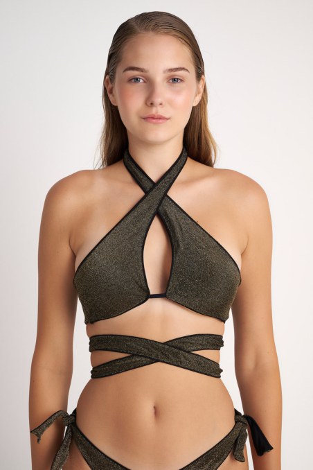 SWIMWEAR BIKINI TOP WITH SHINY DETAILS-24801340-333