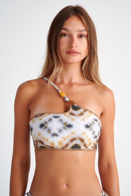ONE SHOULDER SWIMWEAR BIKINI TOP WITH CROCHET DETAILS-24801440-935