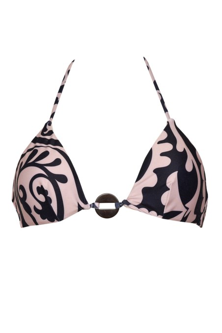 PRINTED TRIANGLE SWIMWEAR BIKINI TOP-24801460-110