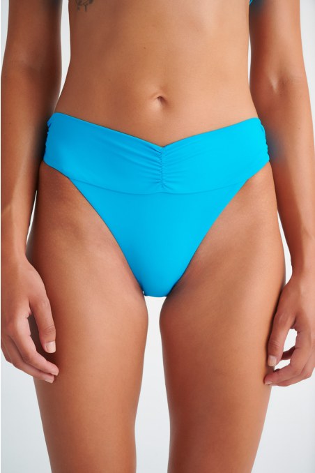 FASHION SOLIDS BIKINI SLIP WITH FRONT TWIST DETAIL-24802027-411