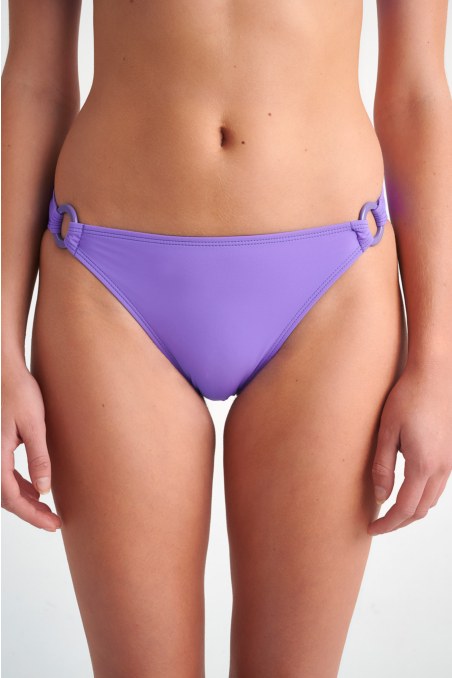 FASHION SOLIDS BIKINI BOTTOM WITH RING DETAILS-24802030-812