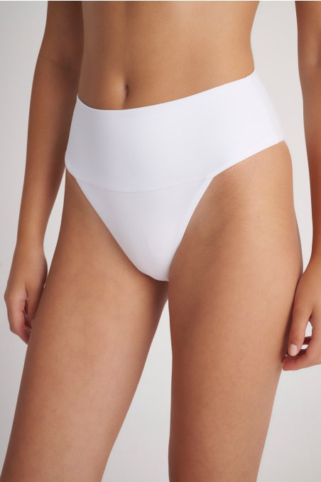FASHION SOLIDS HIGH WAISTED BIKINI SLIP-24802091-102