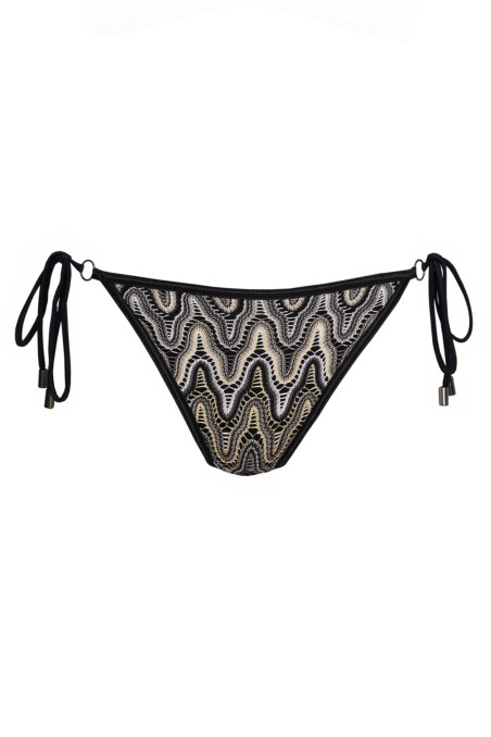 CROCHET SWIMWEAR TIE-SIDE BIKINI SLIP-24802101-110