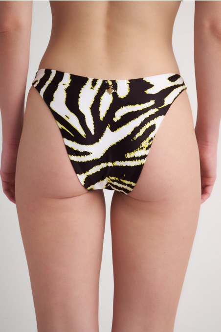 ZEBRA PRINTED SWIMWEAR HIPSTER BRAZILIAN BIKINI SLIP-24802141-110