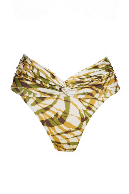 PRINTED BIKINI SLIP WITH FRONT TWIST DETAIL-24802161-521
