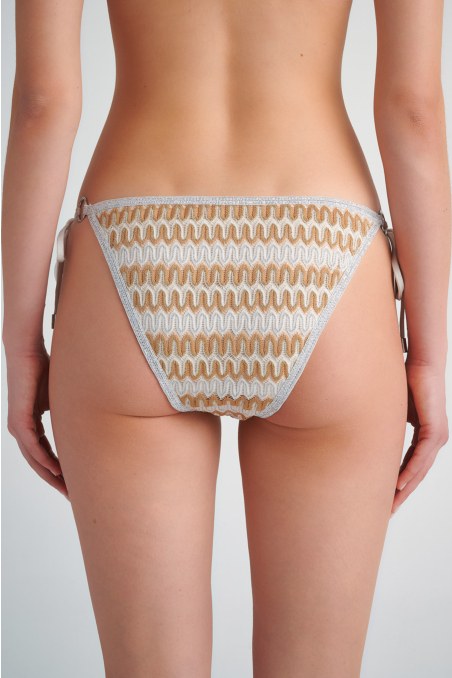 CROCHET SWIMWEAR TIE-SIDE BIKINI SLIP-24802281-203