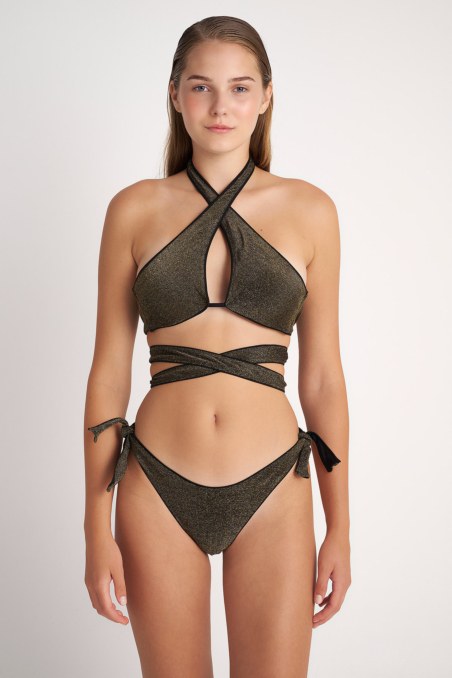 SWIMWEAR BIKINI SLIP WITH SHINY DETAILS-24802340-333
