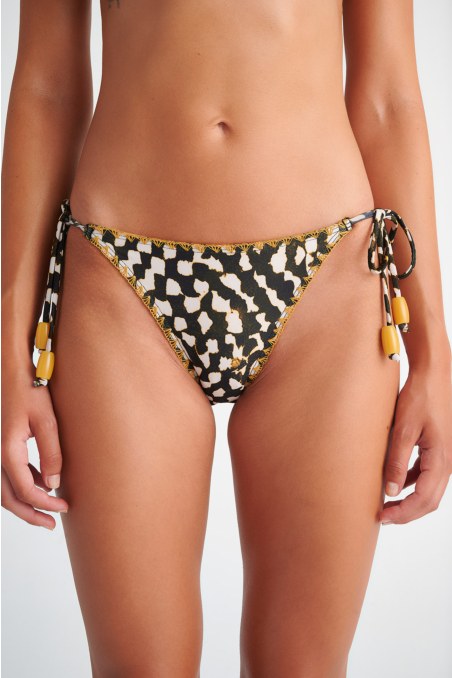 PRINTED TIE-SIDE SWIMWEAR BIKINI BOTTOM-24802430-110