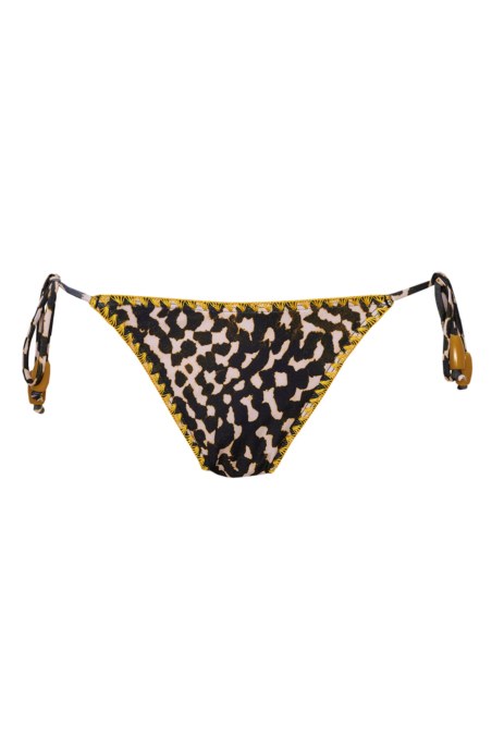 PRINTED TIE-SIDE SWIMWEAR BIKINI BOTTOM-24802430-110