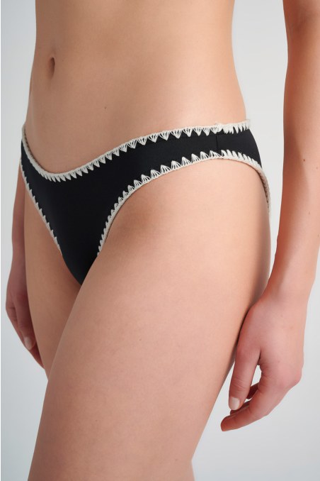 SWIMWEAR BIKINI SLIP WITH CROCHET DETAILS-24802450-110